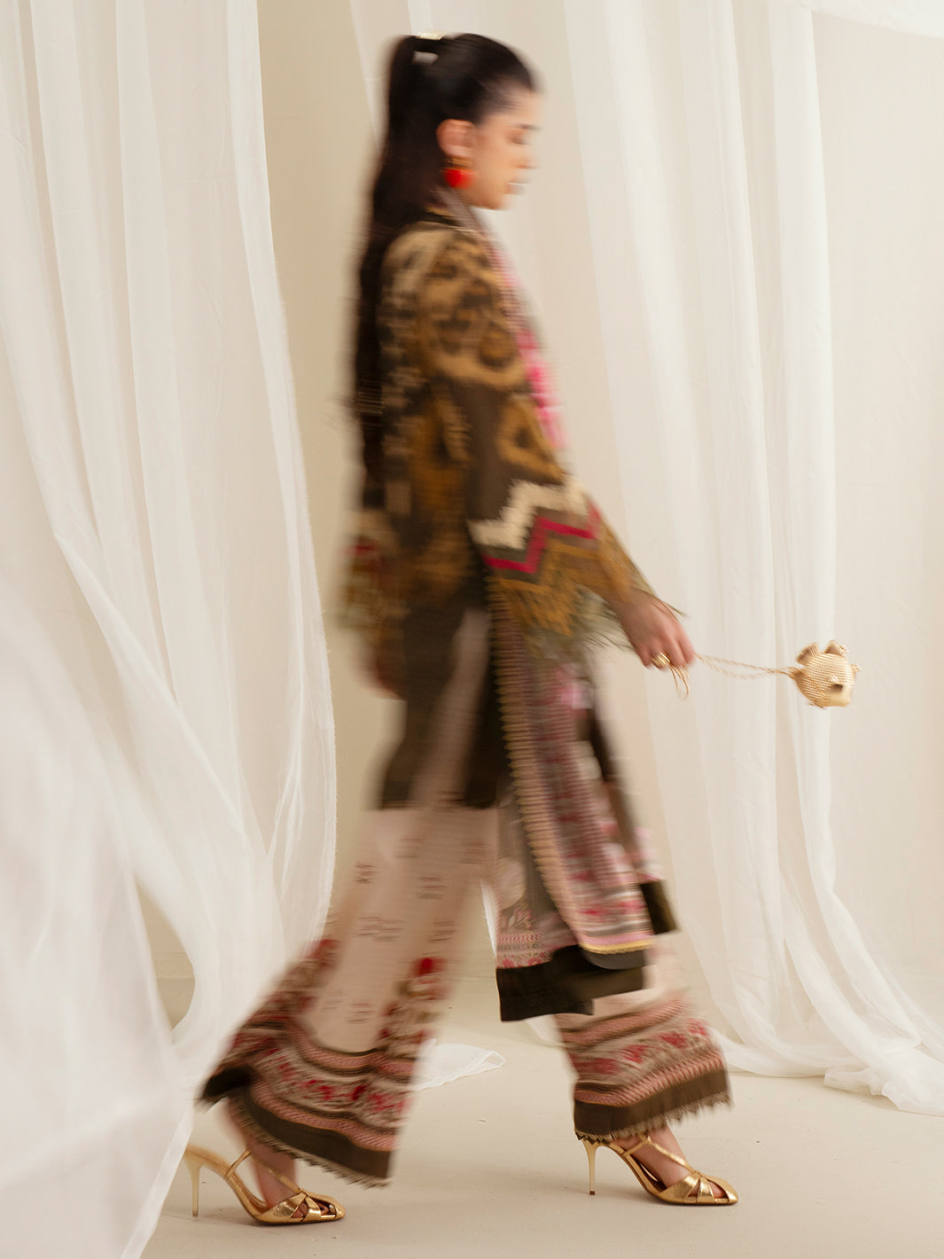 Bin Ilyas | Eres Bonita Viscose 25 | 1102-B - Official Bin Ilyas - Agha Fabrics UK