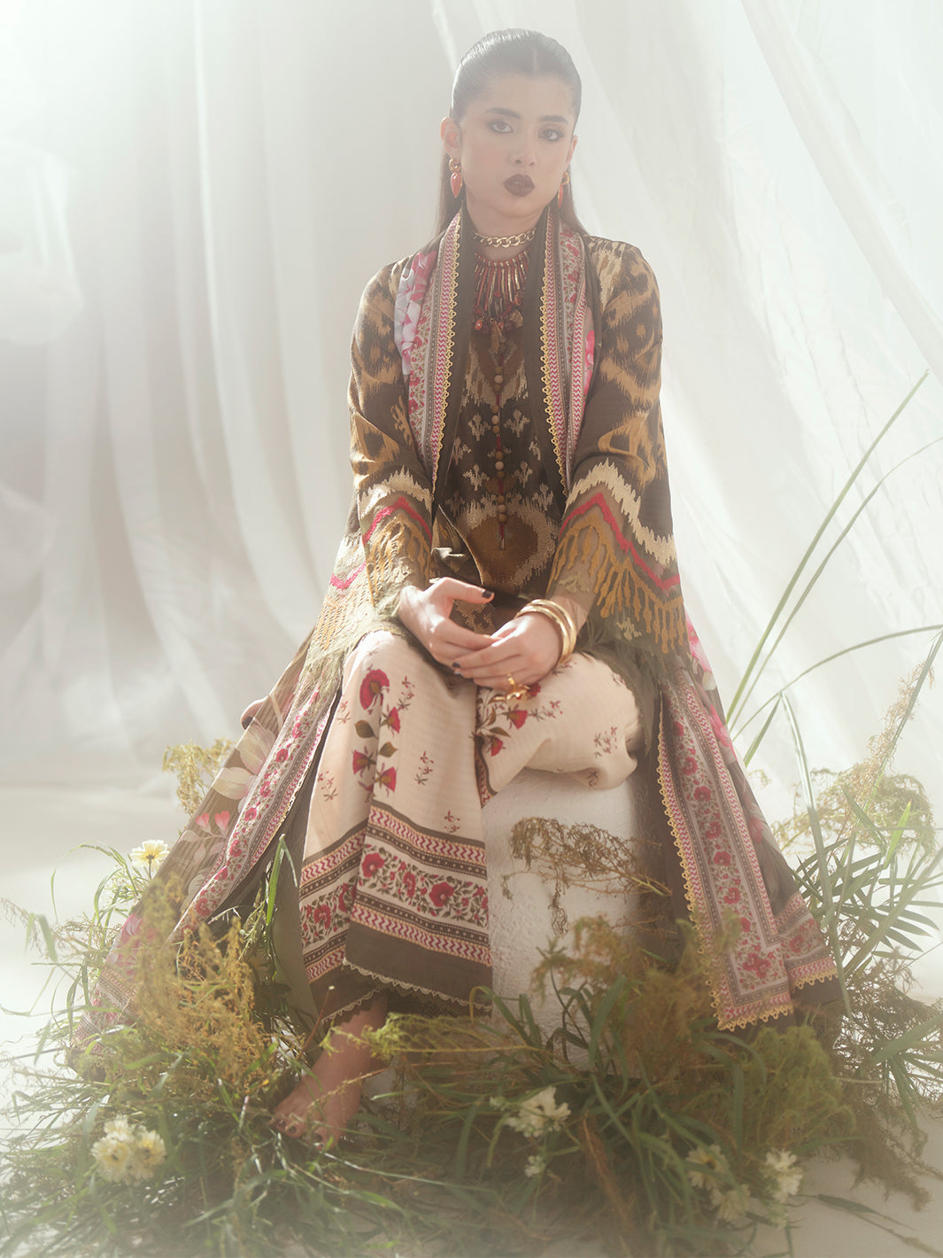 Bin Ilyas | Eres Bonita Viscose 25 | 1102-B - Official Bin Ilyas - Agha Fabrics UK