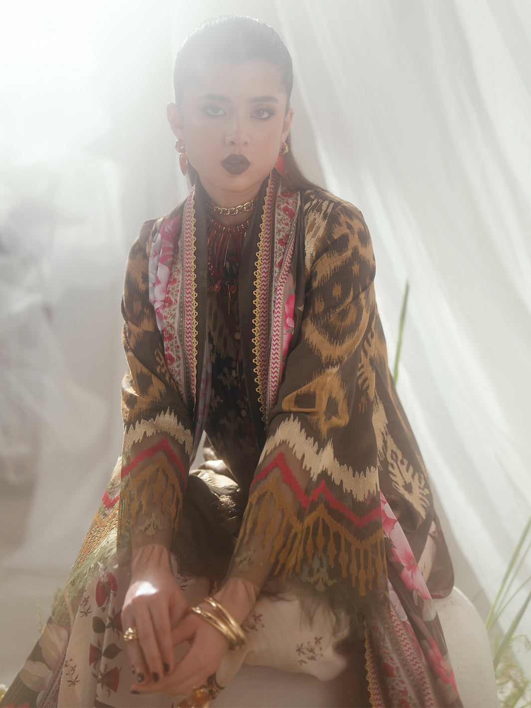 Bin Ilyas | Eres Bonita Viscose 25 | 1102-B - Official Bin Ilyas - Agha Fabrics UK