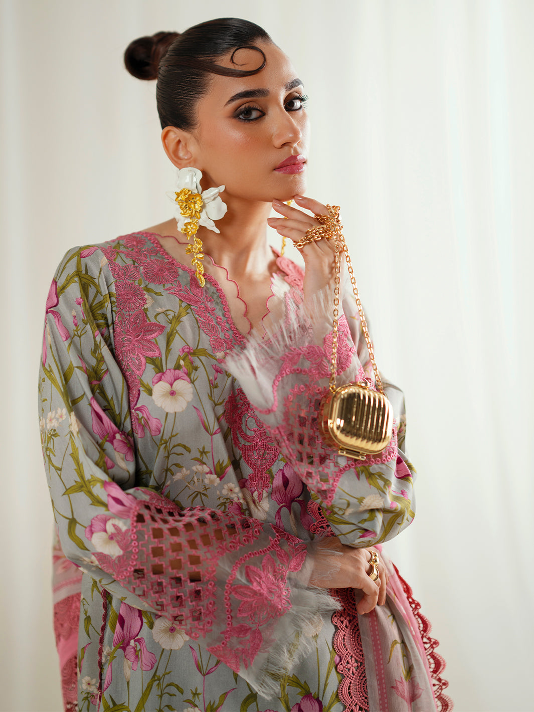 Bin Ilyas | Eres Bonita Viscose 25 | 1103-B - Official Bin Ilyas - Agha Fabrics UK