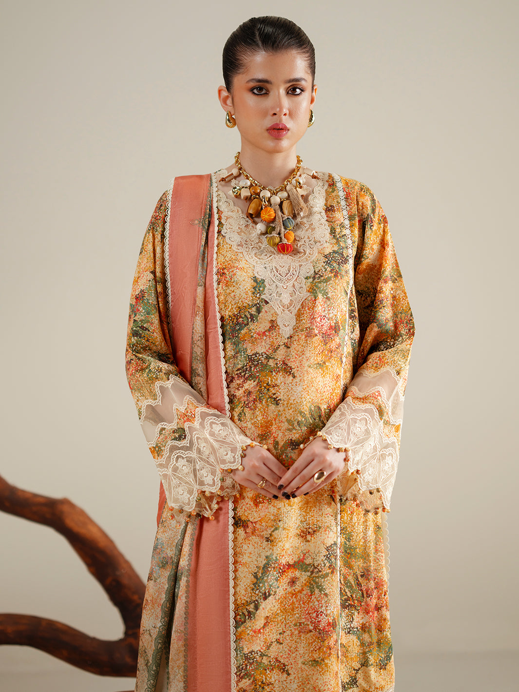 Bin Ilyas | Eres Bonita Viscose 25 | 1104-A - Official Bin Ilyas - Agha Fabrics UK