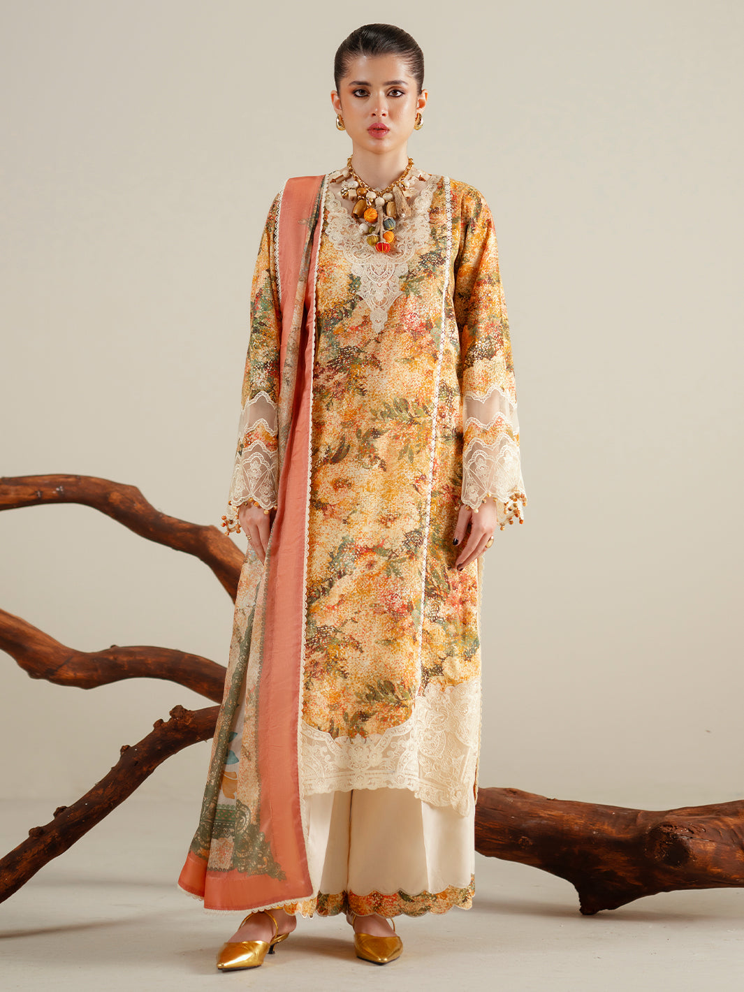 Bin Ilyas | Eres Bonita Viscose 25 | 1104-A - Official Bin Ilyas - Agha Fabrics UK