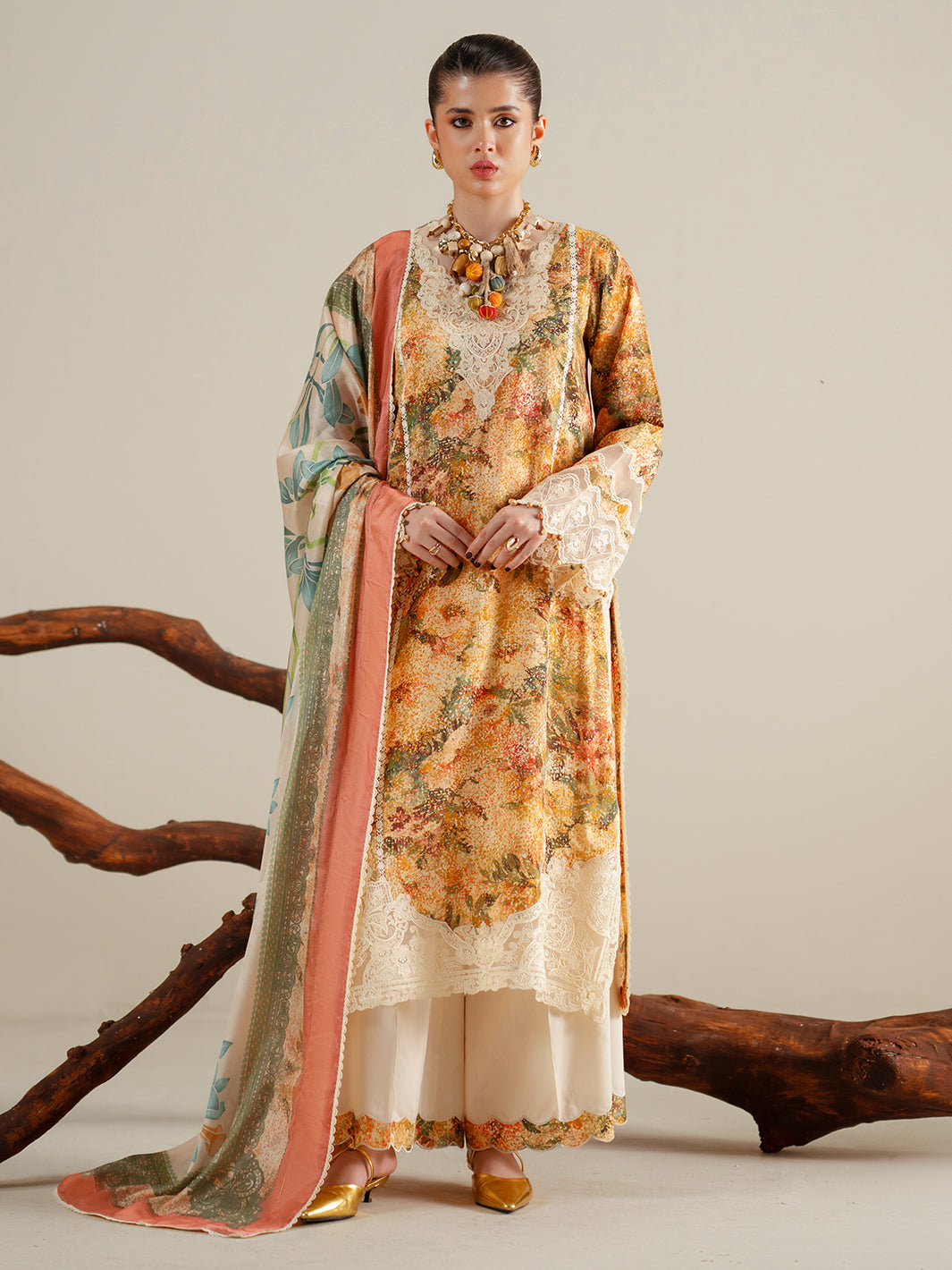 Bin Ilyas | Eres Bonita Viscose 25 | 1104-A - Official Bin Ilyas - Agha Fabrics UK