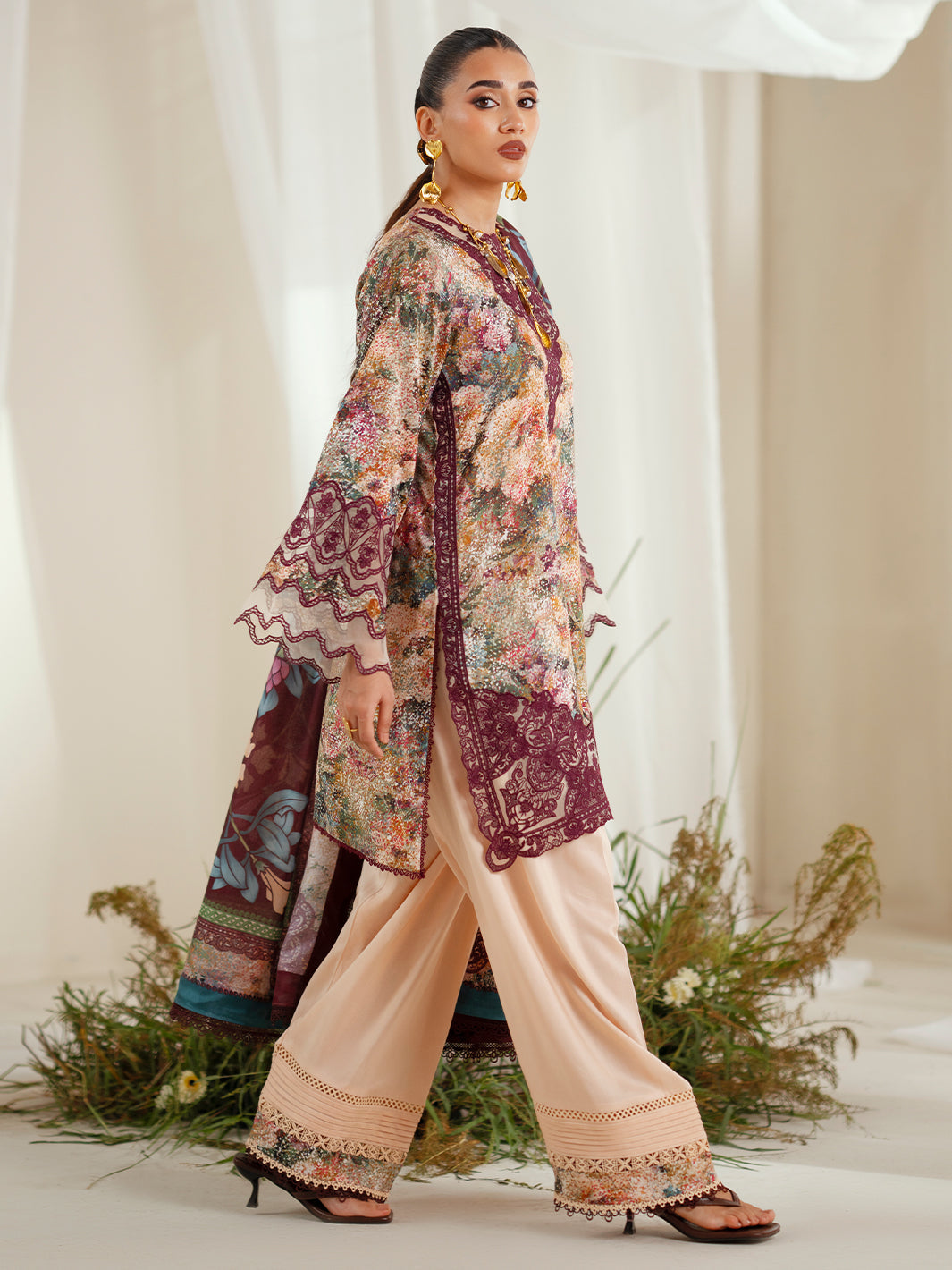 Bin Ilyas | Eres Bonita Viscose 25 | 1104-B - Official Bin Ilyas - Agha Fabrics UK