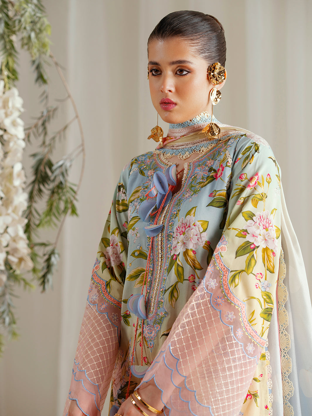 Bin Ilyas | Eres Bonita Viscose 25 | 1105-A - Official Bin Ilyas - Agha Fabrics UK