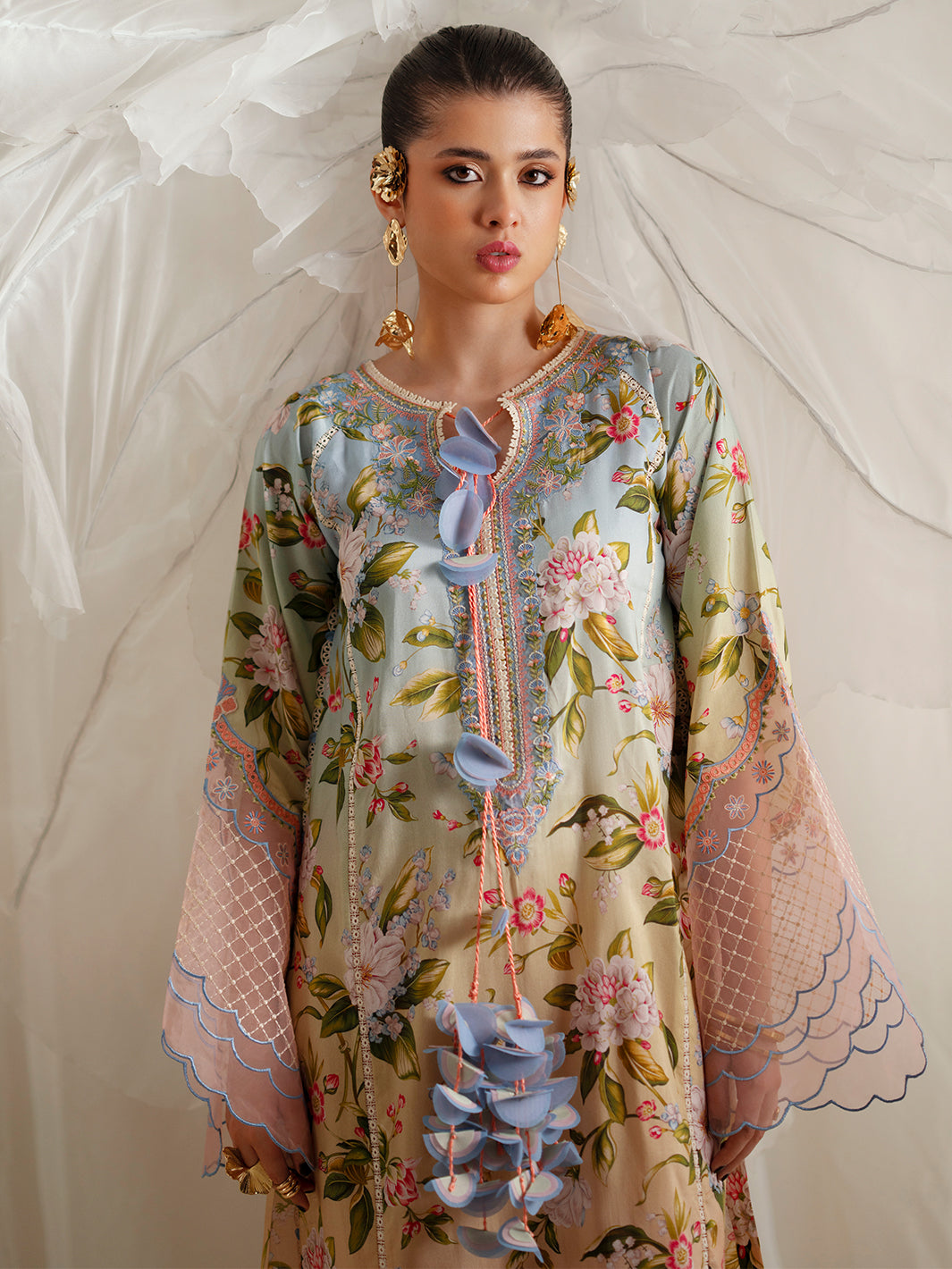 Bin Ilyas | Eres Bonita Viscose 25 | 1105-A - Official Bin Ilyas - Agha Fabrics UK