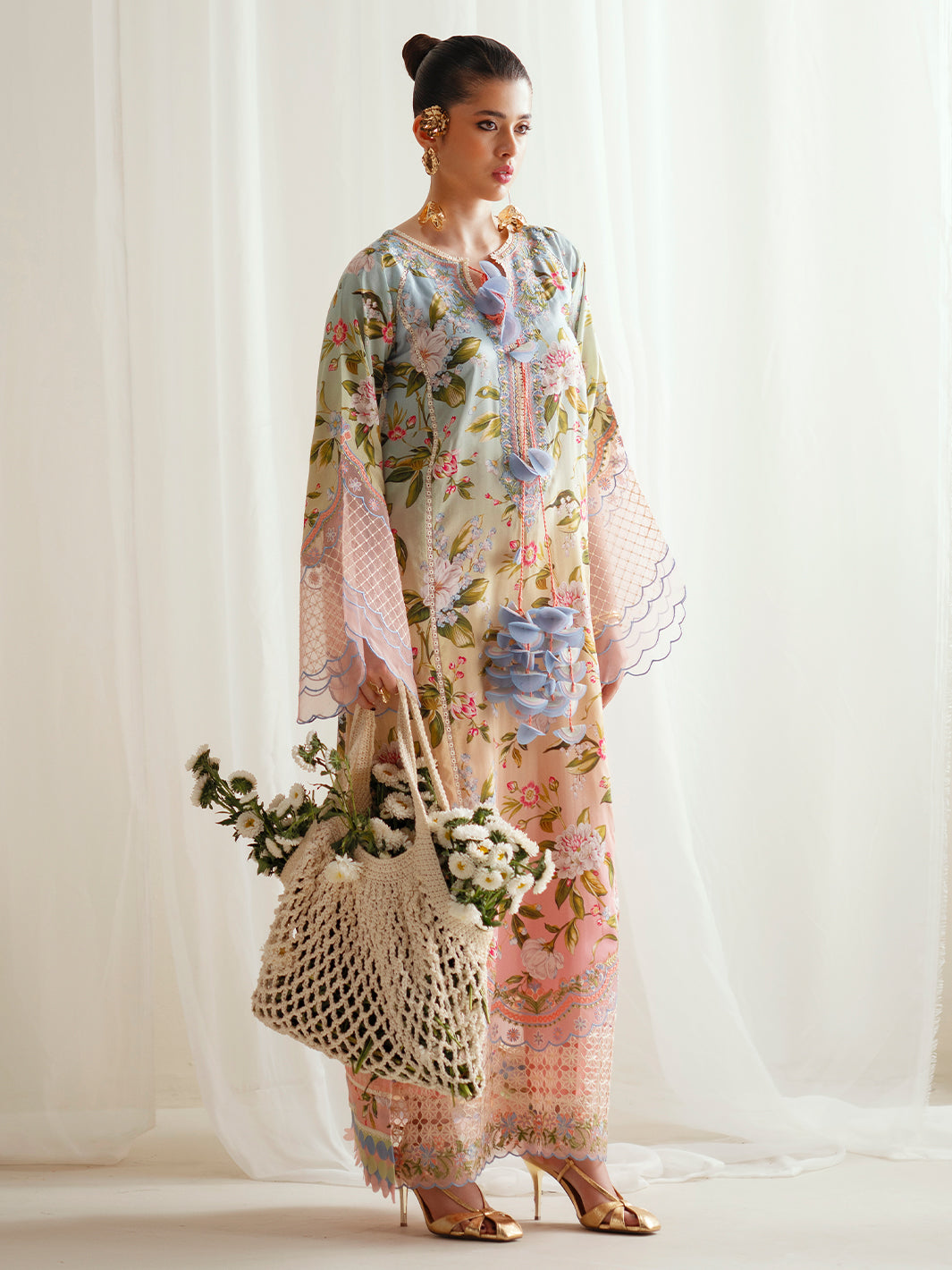 Bin Ilyas | Eres Bonita Viscose 25 | 1105-A - Official Bin Ilyas - Agha Fabrics UK