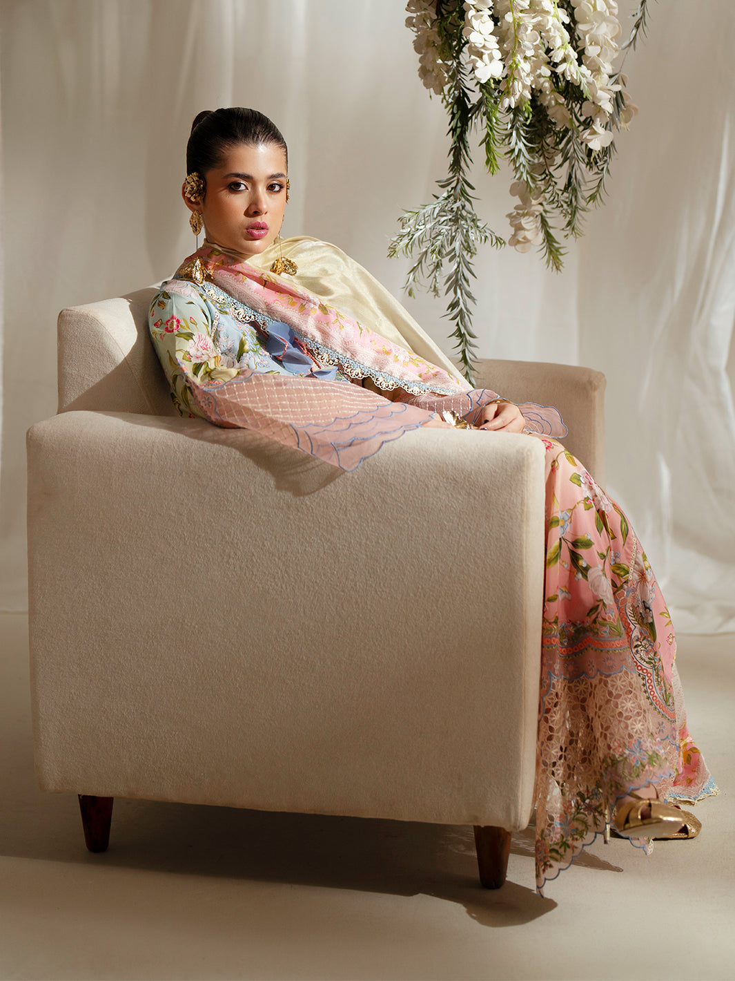 Bin Ilyas | Eres Bonita Viscose 25 | 1105-A - Official Bin Ilyas - Agha Fabrics UK