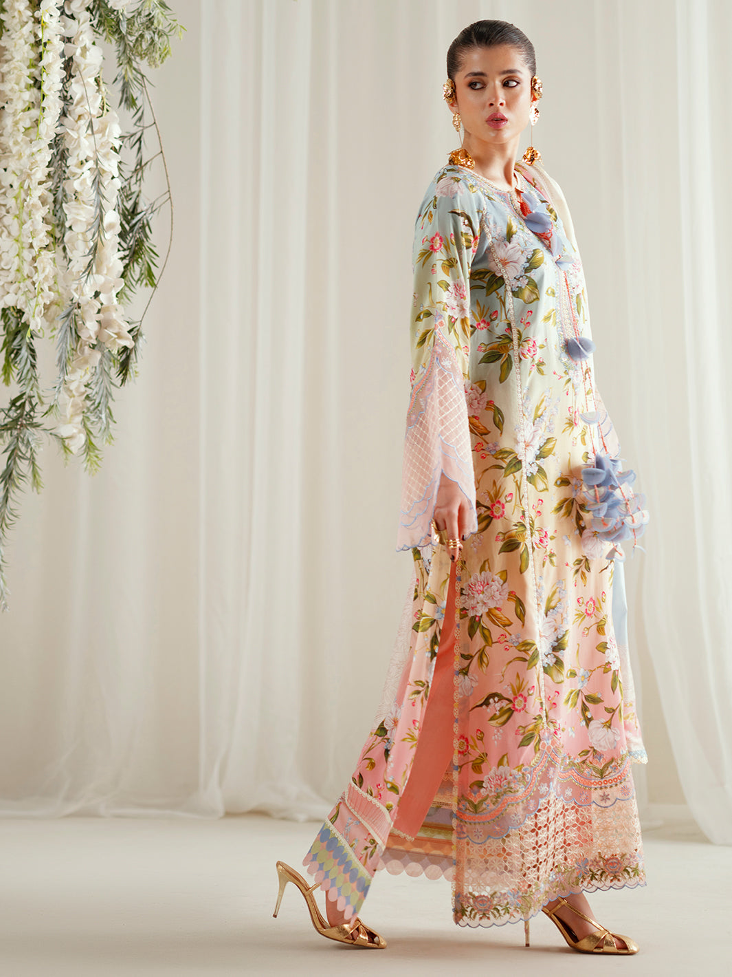 Bin Ilyas | Eres Bonita Viscose 25 | 1105-A - Official Bin Ilyas - Agha Fabrics UK