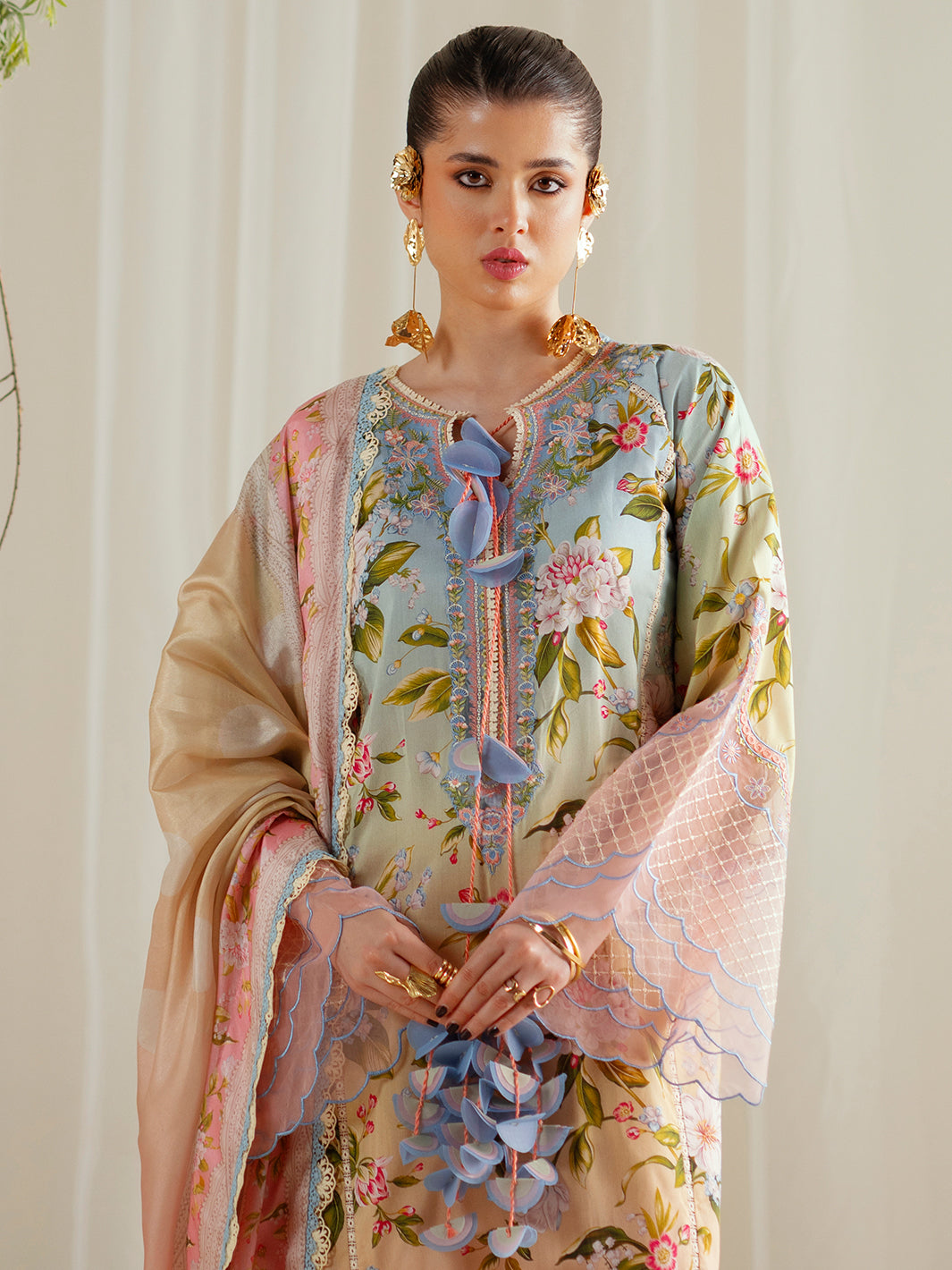 Bin Ilyas | Eres Bonita Viscose 25 | 1105-A - Official Bin Ilyas - Agha Fabrics UK