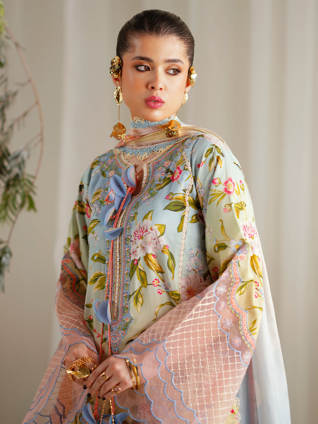 Bin Ilyas | Eres Bonita Viscose 25 | 1105-A - Official Bin Ilyas - Agha Fabrics UK