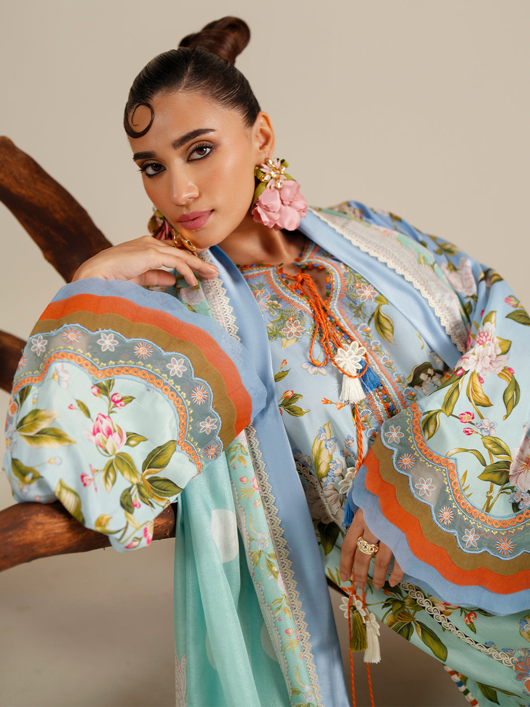 Bin Ilyas | Eres Bonita Viscose 25 | 1105-B - Official Bin Ilyas - Agha Fabrics UK