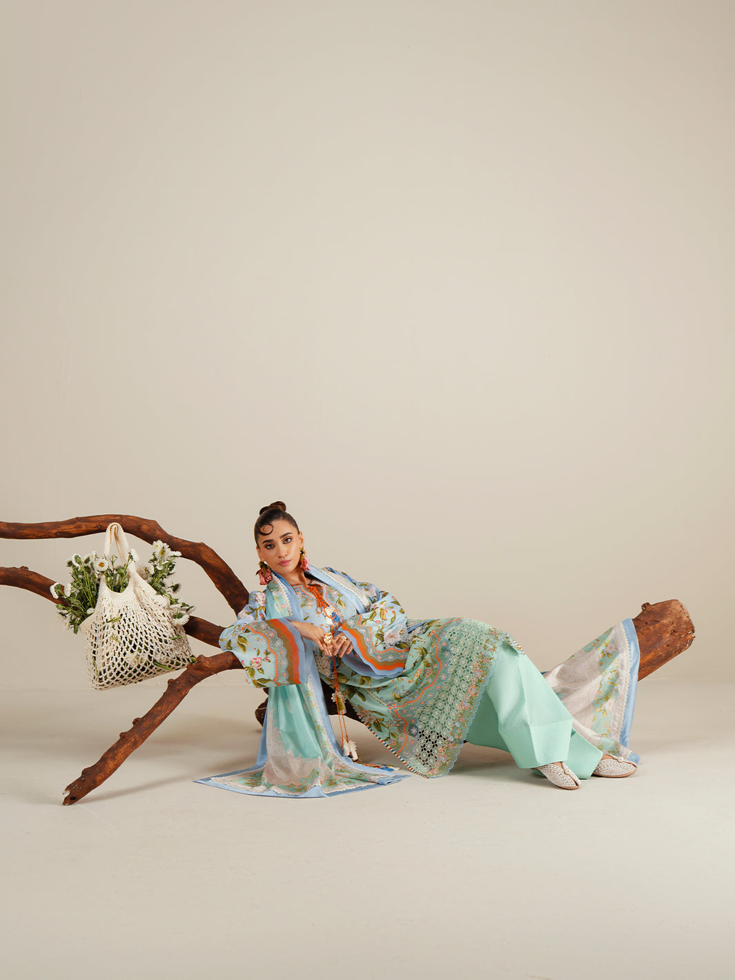 Bin Ilyas | Eres Bonita Viscose 25 | 1105-B - Official Bin Ilyas - Agha Fabrics UK