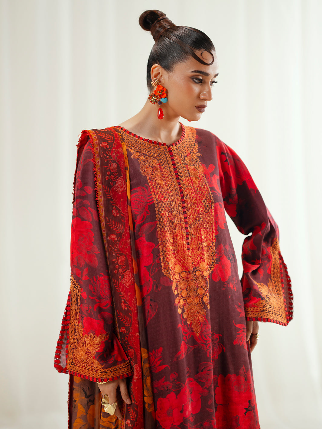 Bin Ilyas | Eres Bonita Viscose 25 | 1106-A - Official Bin Ilyas - Agha Fabrics UK