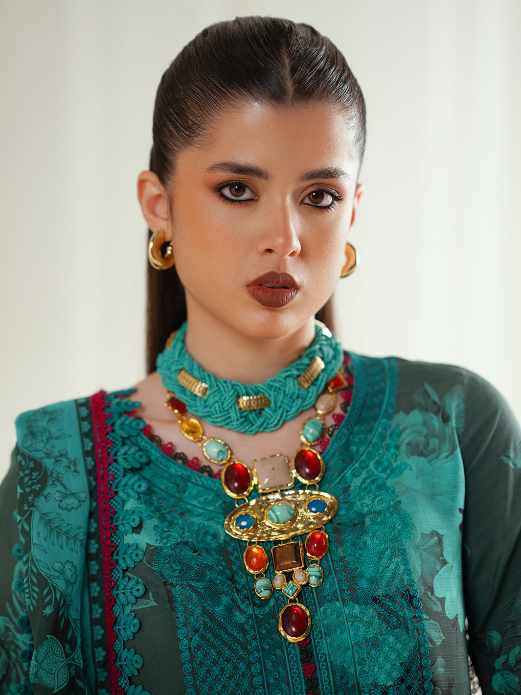 Bin Ilyas | Eres Bonita Viscose 25 | 1106-B - Official Bin Ilyas - Agha Fabrics UK