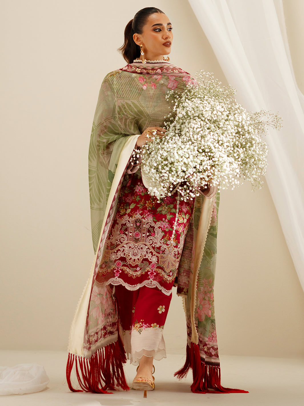 Bin Ilyas | Eres Bonita Viscose 25 | 1107-B - Official Bin Ilyas - Agha Fabrics UK