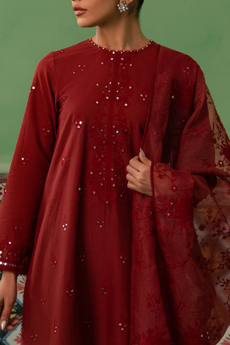 Cross Stitch | Mahiri Embroidered Lawn 24 | ROSE FLORINE - Official Cross Stitch - Agha Fabrics UK