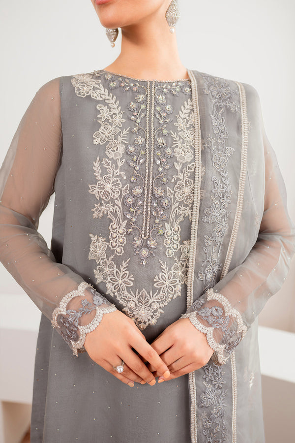 Baroque | Luxury Pret 25 | EMBROIDERED CHIFFON PR-991 - Official Baroque - Agha Fabrics UK