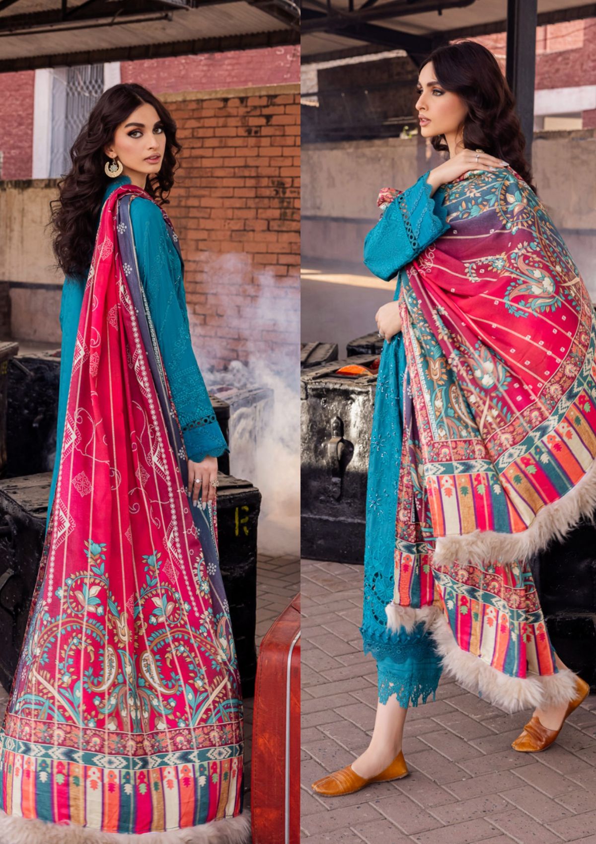 Winter Collection - Nureh - Maya - Linen - NS#92 - Official Nureh - Agha Fabrics UK