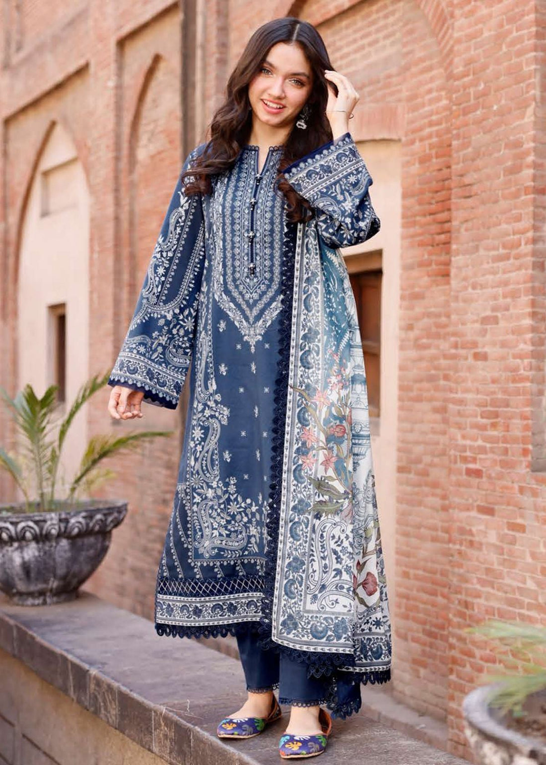 Lawn Collection - Asim Jofa - Basic Prints 24 - AJBB#02 - Official Asim Jofa - Agha Fabrics UK