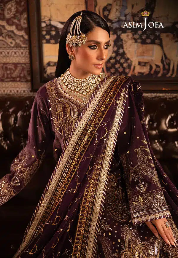 Asim Jofa | Makhmal Wedding Velvet 23 | AJMM-06 - Official Asim Jofa - Agha Fabrics UK