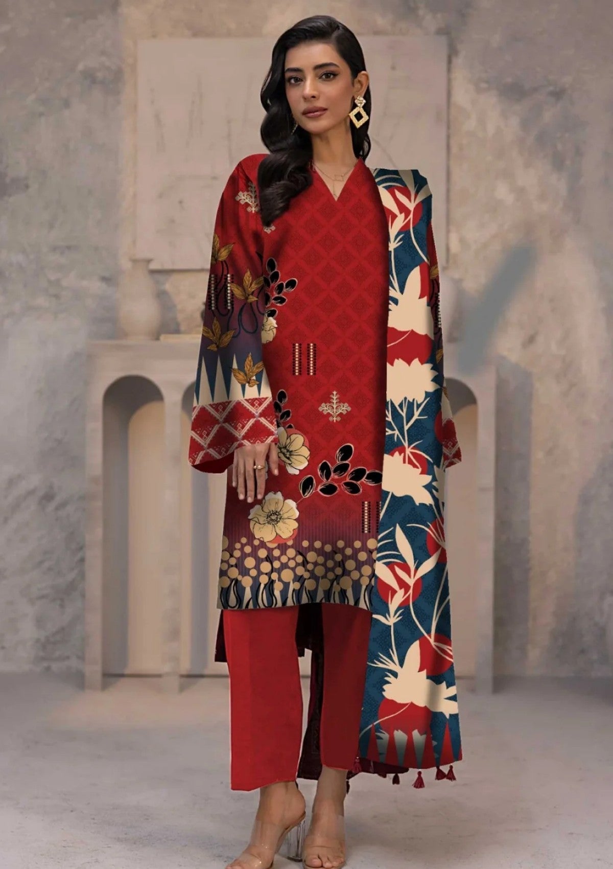 Winter Collection - Art n Style - Monsoon Linen - Volume 2 - A24#25 - Official Art n Style - Agha Fabrics UK
