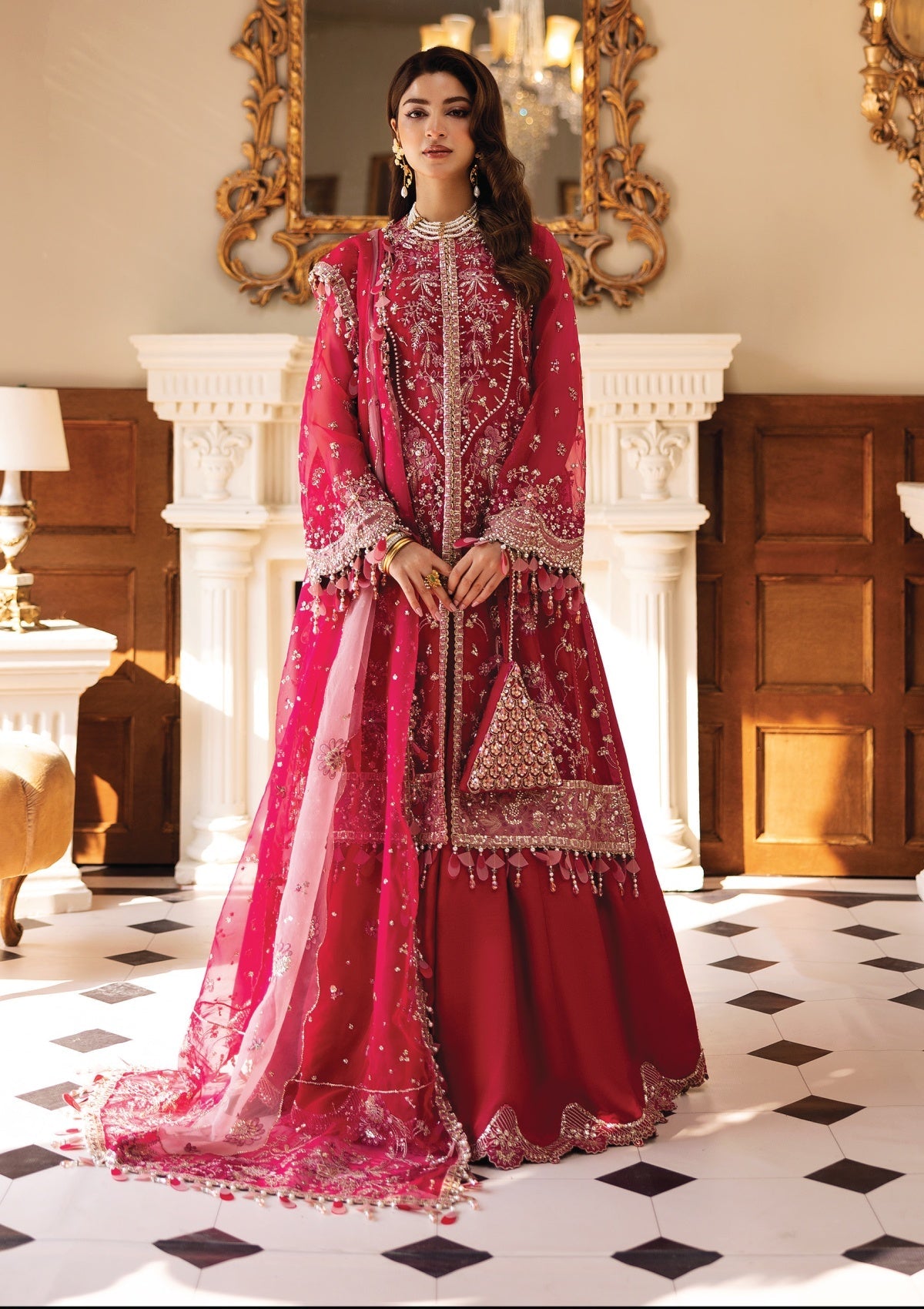 Formals - Sadaf Fawad Khan - Sirra - Festive 25 - FUSCHIA ROSE