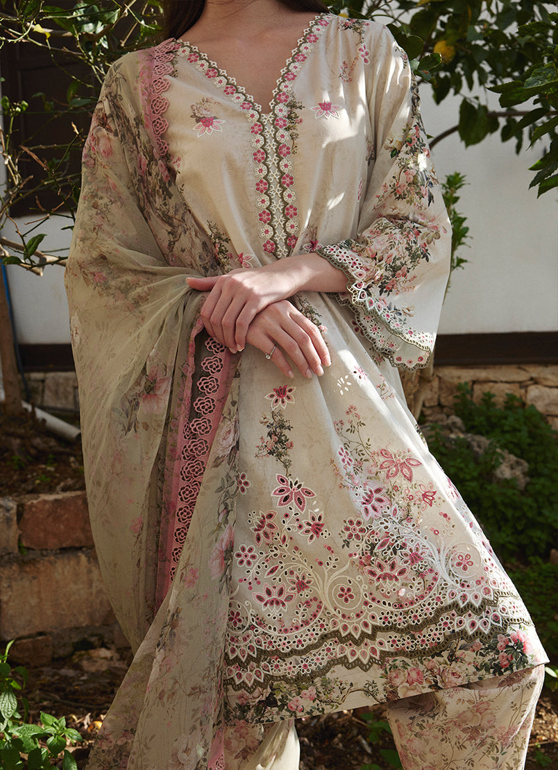 Image | Spring Printkari 25 | Sienna - Official Image - Agha Fabrics UK