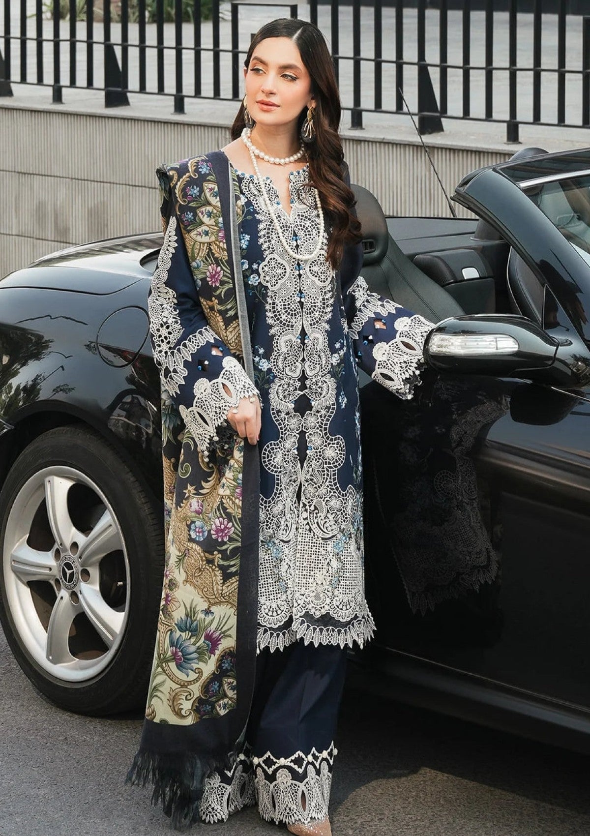 Winter Collection - Elaf Premium - Pashmina Shawl 24 - EPW-3B Dreamy Embrace - Official Elaf Premium - Agha Fabrics UK