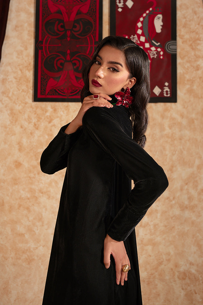 Fozia Khalid | Velvet Deck | Shadow - Official Fozia Khalid - Agha Fabrics UK