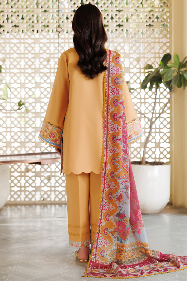 Farasha | Summer Weaves Embroidered Lawn | Golden Bloom
