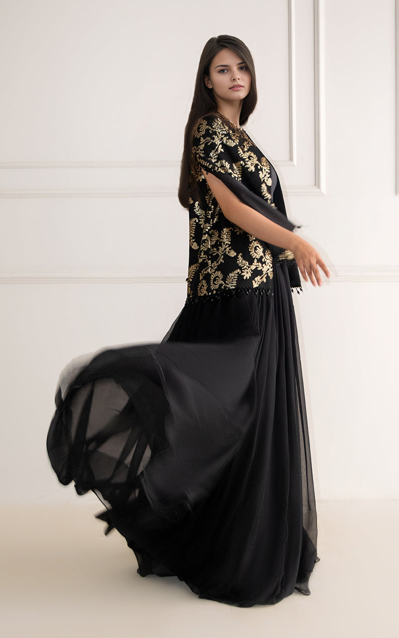 Threads and Motifs | Formal Dresses 25 | Chiffon Embroidered Jacket