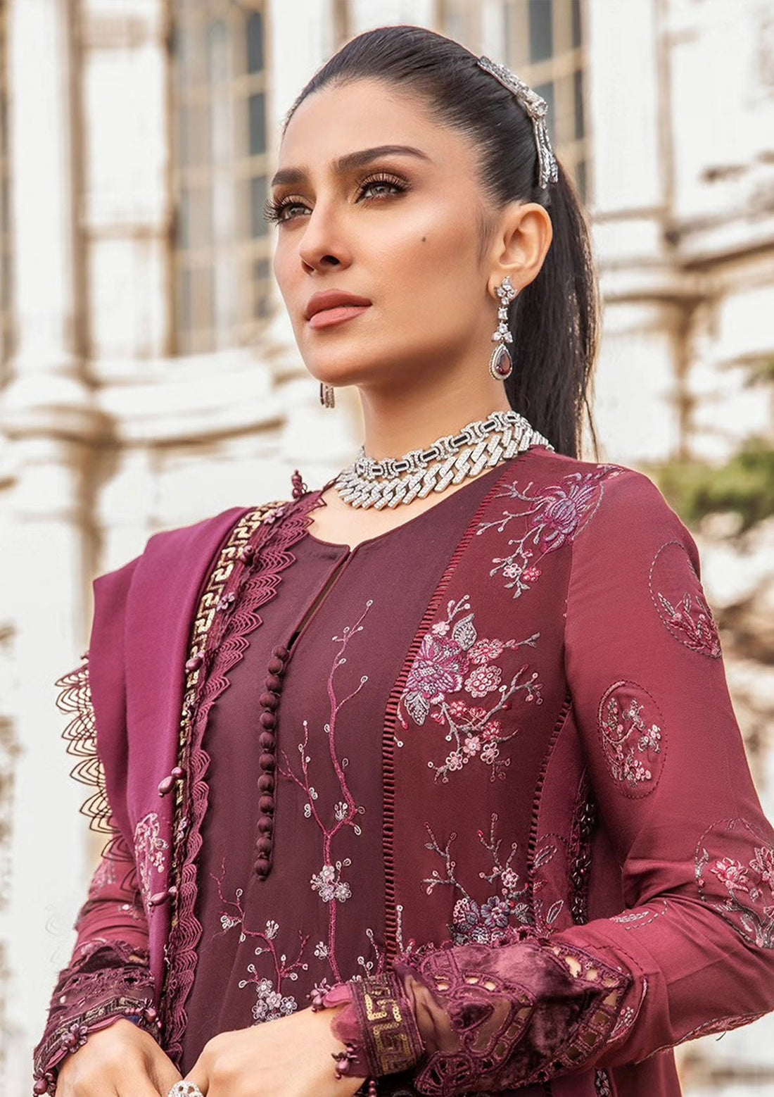 Winter Collection - Maria B - Unstitched - Linen - MBL23#03 - Official Maria B - Agha Fabrics UK