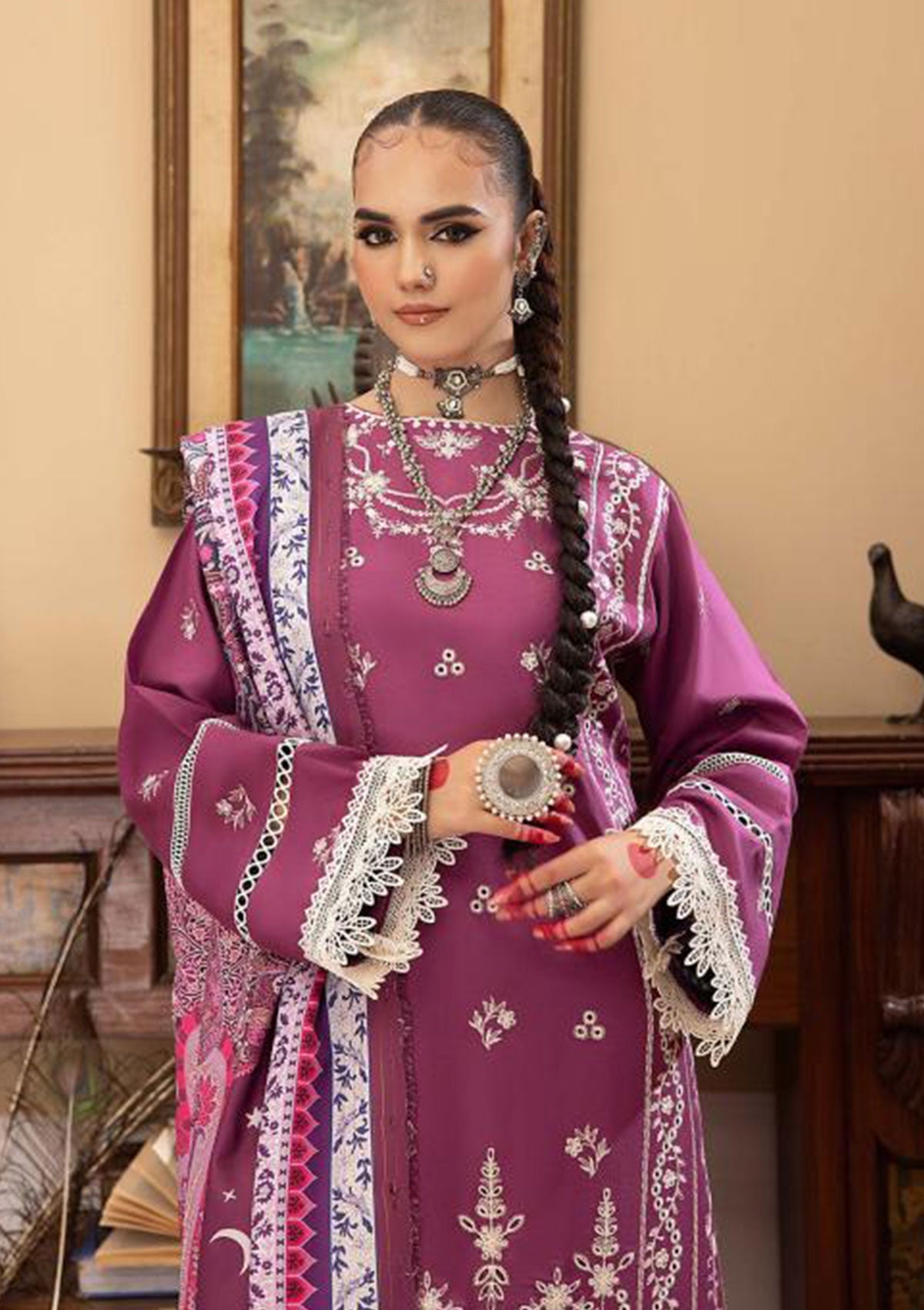 Winter Collection - Mahnur - Masakali - D# 06 B - Official Mahnur - Agha Fabrics UK