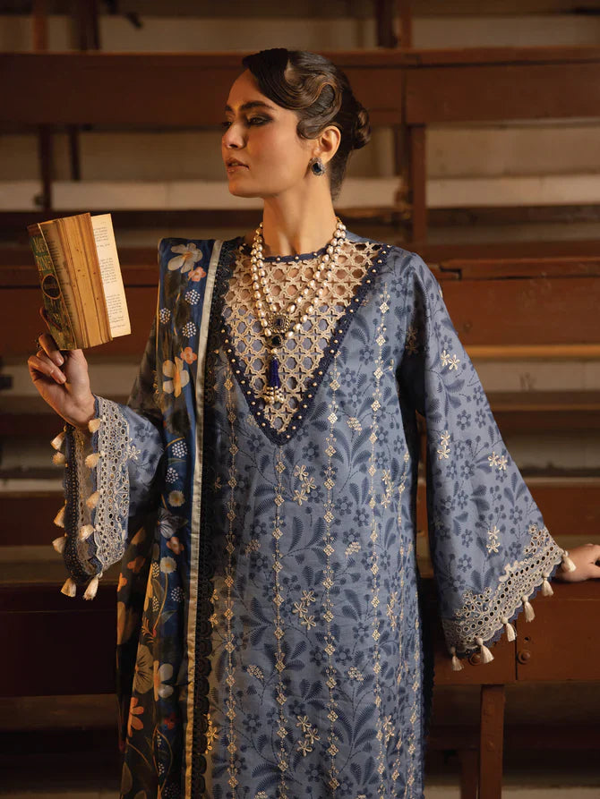 Faiza Faisal | Maya Luxury Lawn | Gamze - Official Faiza Faisal - Agha Fabrics UK