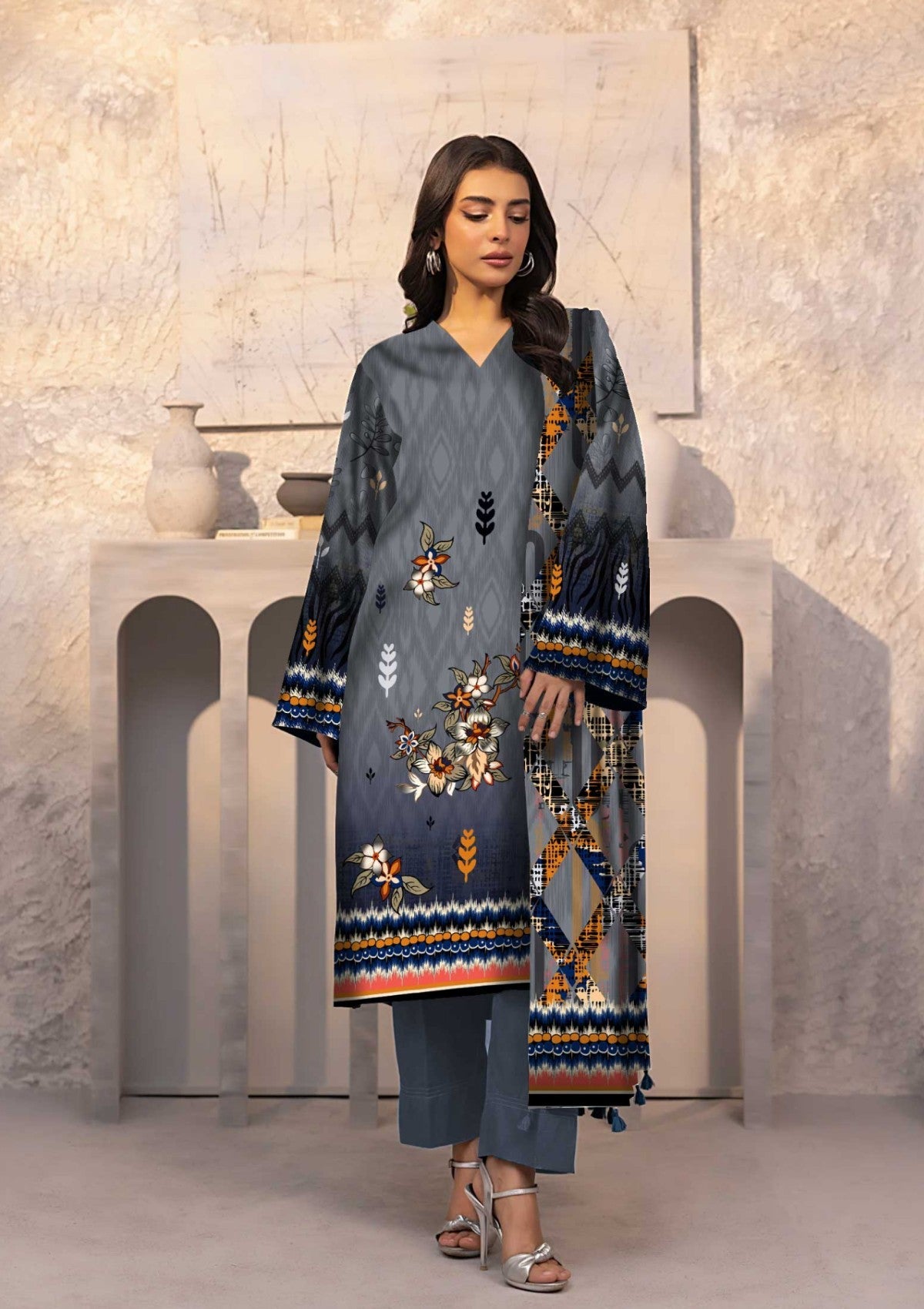 Winter Collection - Art n Style - Monsoon Linen - Volume 2 - A24#17 - Official Art n Style - Agha Fabrics UK