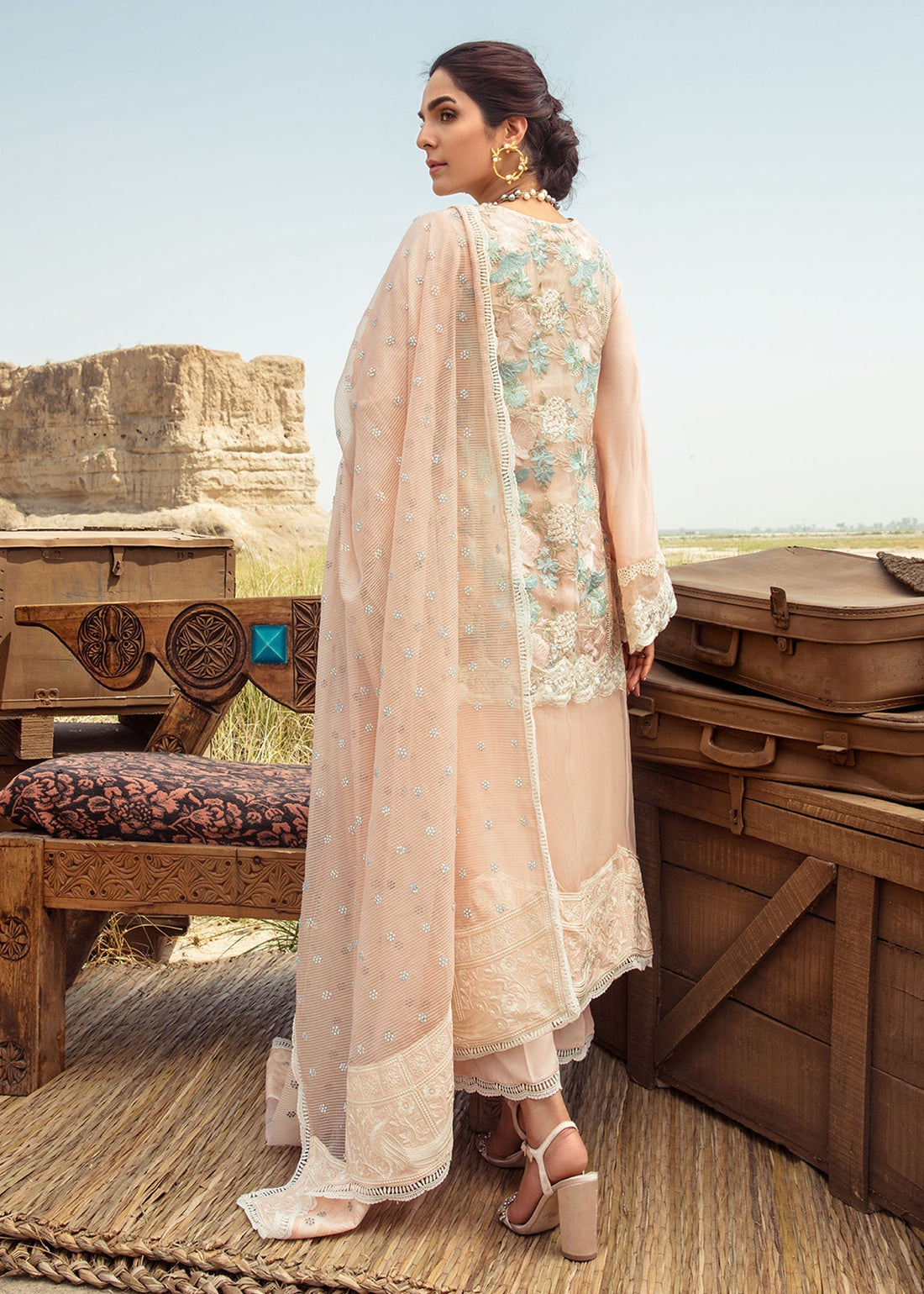 Saira Shakira | Luxury Pret | Peach Sandstone