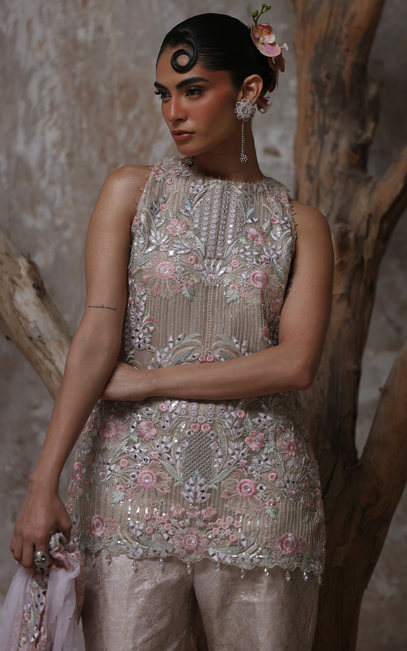 Threads and Motifs | Formal Dresses 25 | Organza Embroidered Shirt