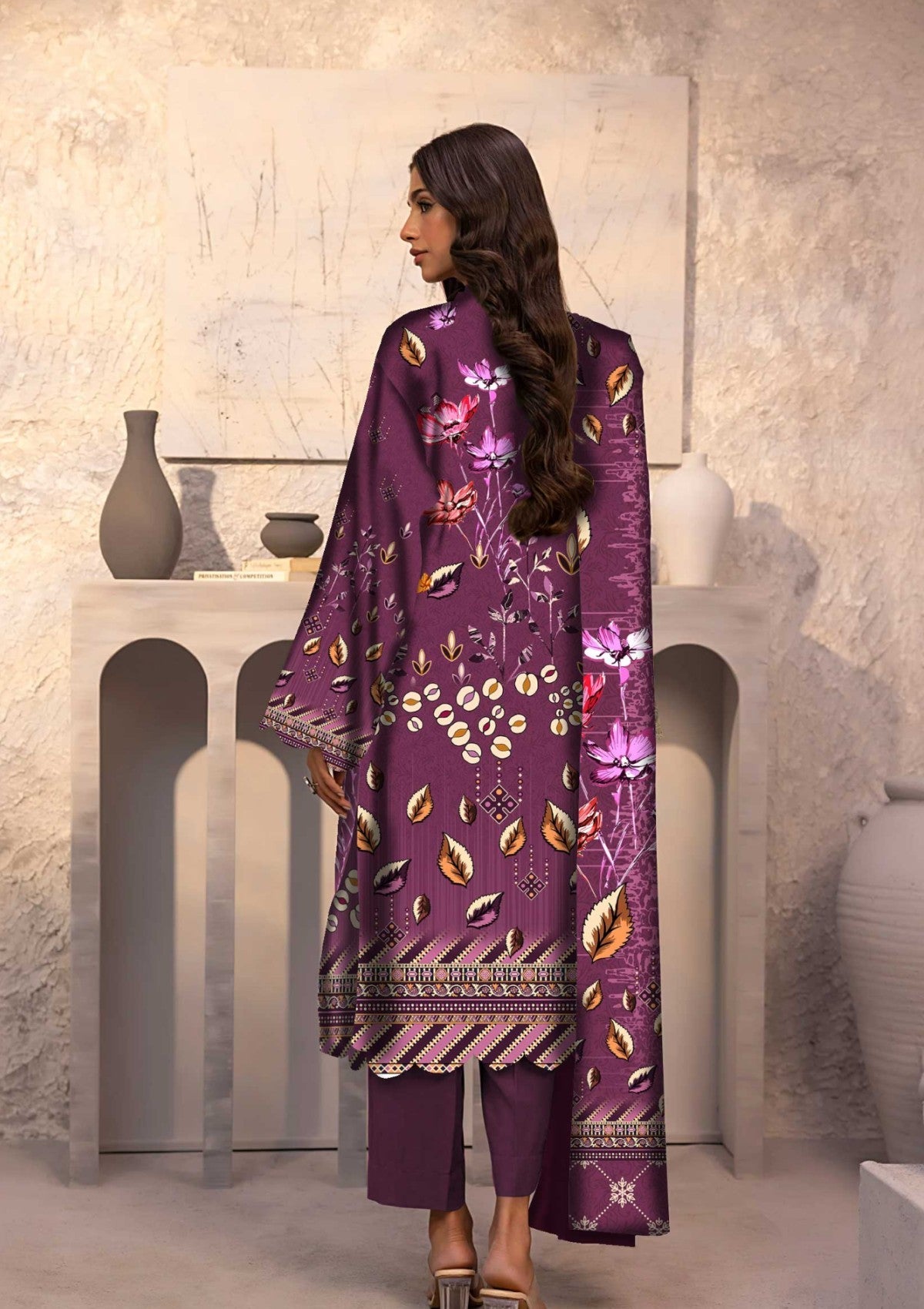 Winter Collection - Art n Style - Monsoon Linen - Volume 2 - A24#18 - Official Art n Style - Agha Fabrics UK