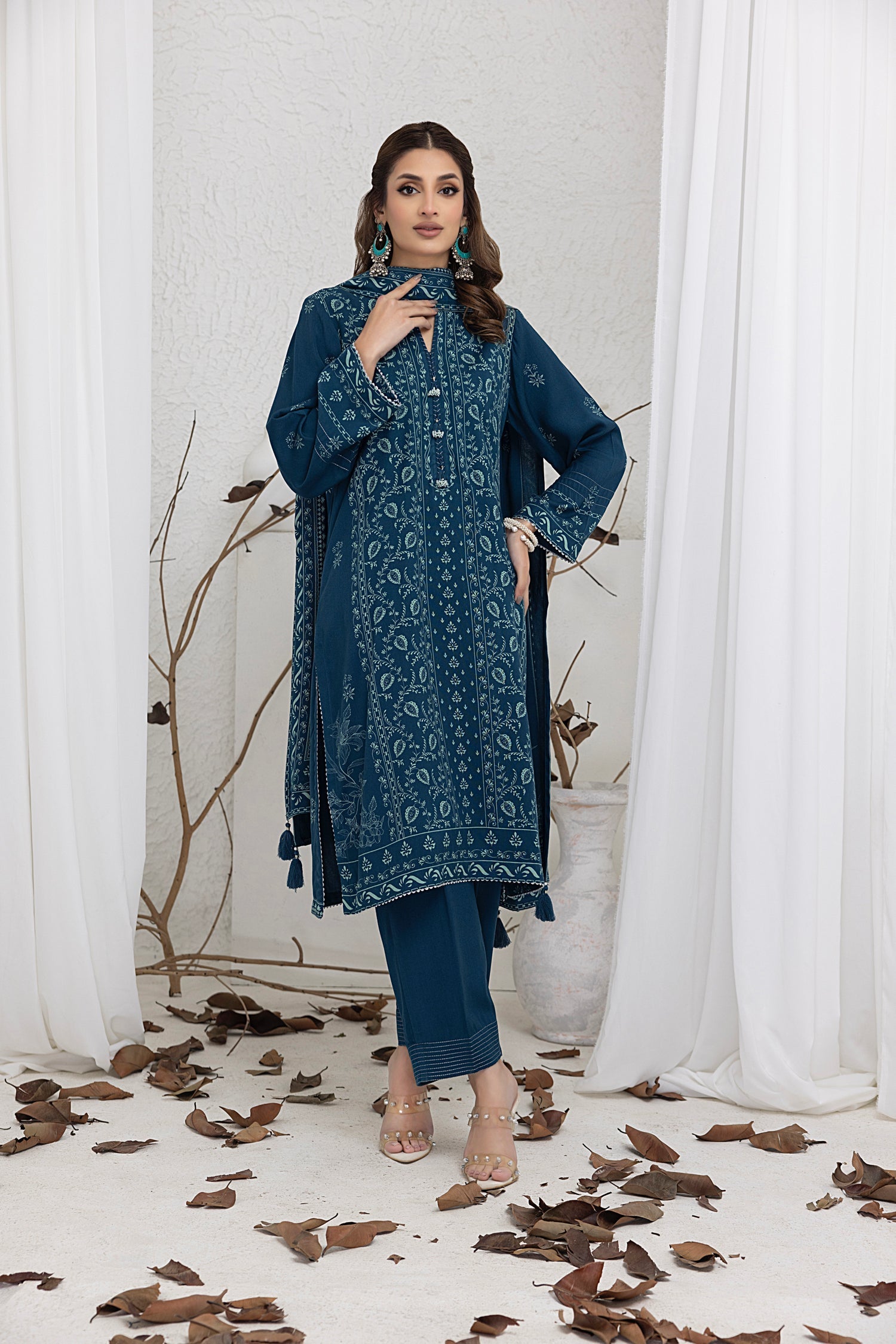 LSM | Embroidered and Printed Lawn | LG-IZ-0257-A