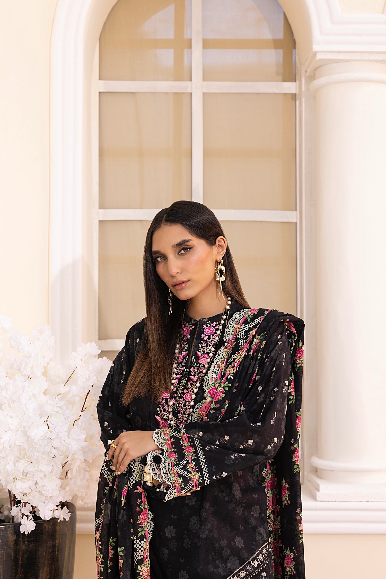 LSM | Embroidered and Printed Lawn | LG-MM-0220