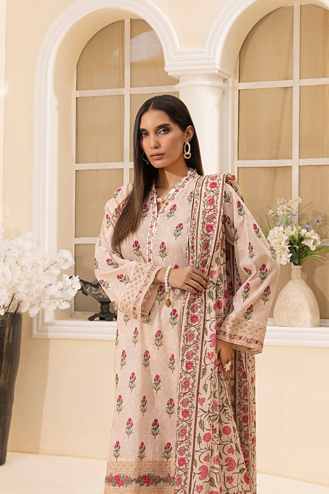 LSM | Embroidered and Printed Lawn | LG-MM-0225