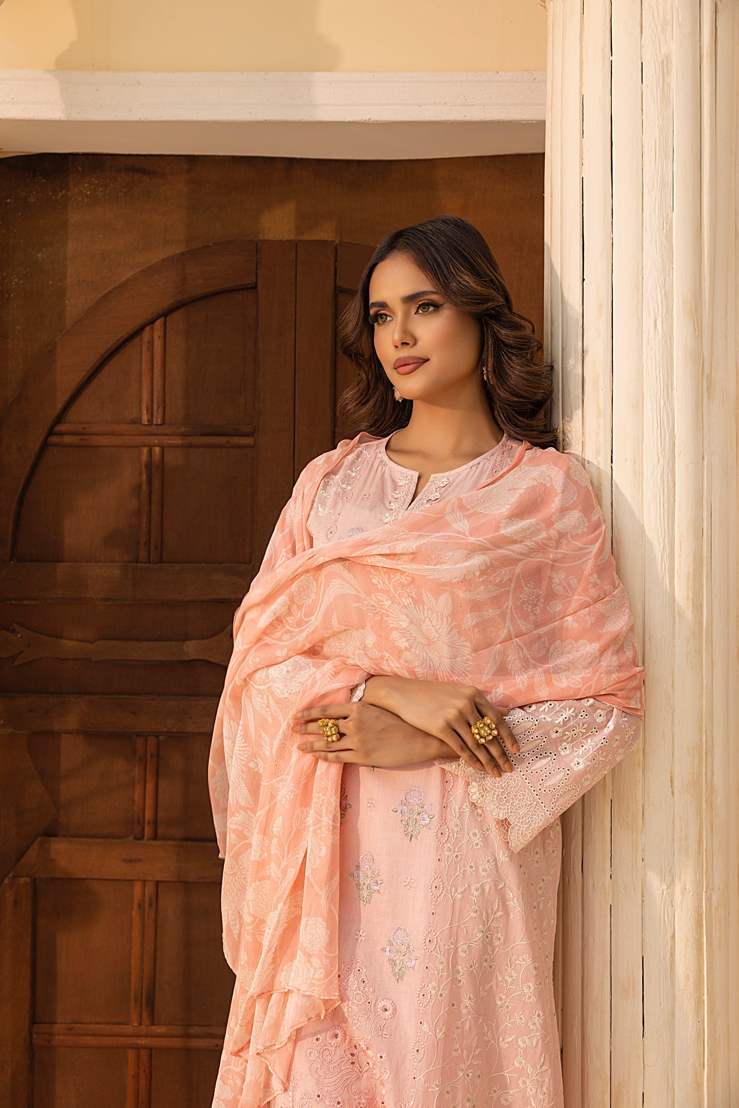 LSM | Embroidered and Printed Lawn | LG-IZ-0201