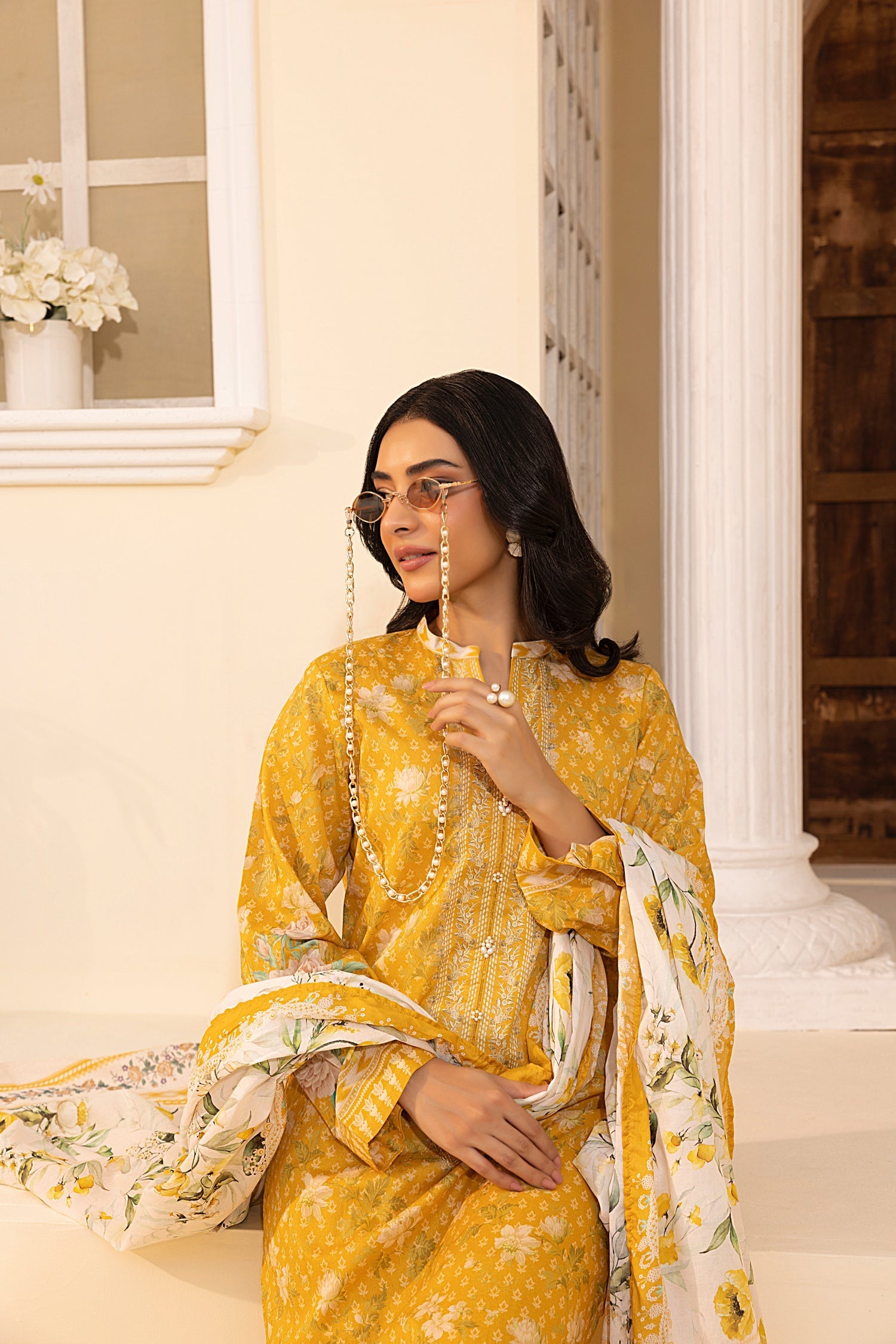 LSM | Embroidered and Printed Lawn | LG-MM-0241