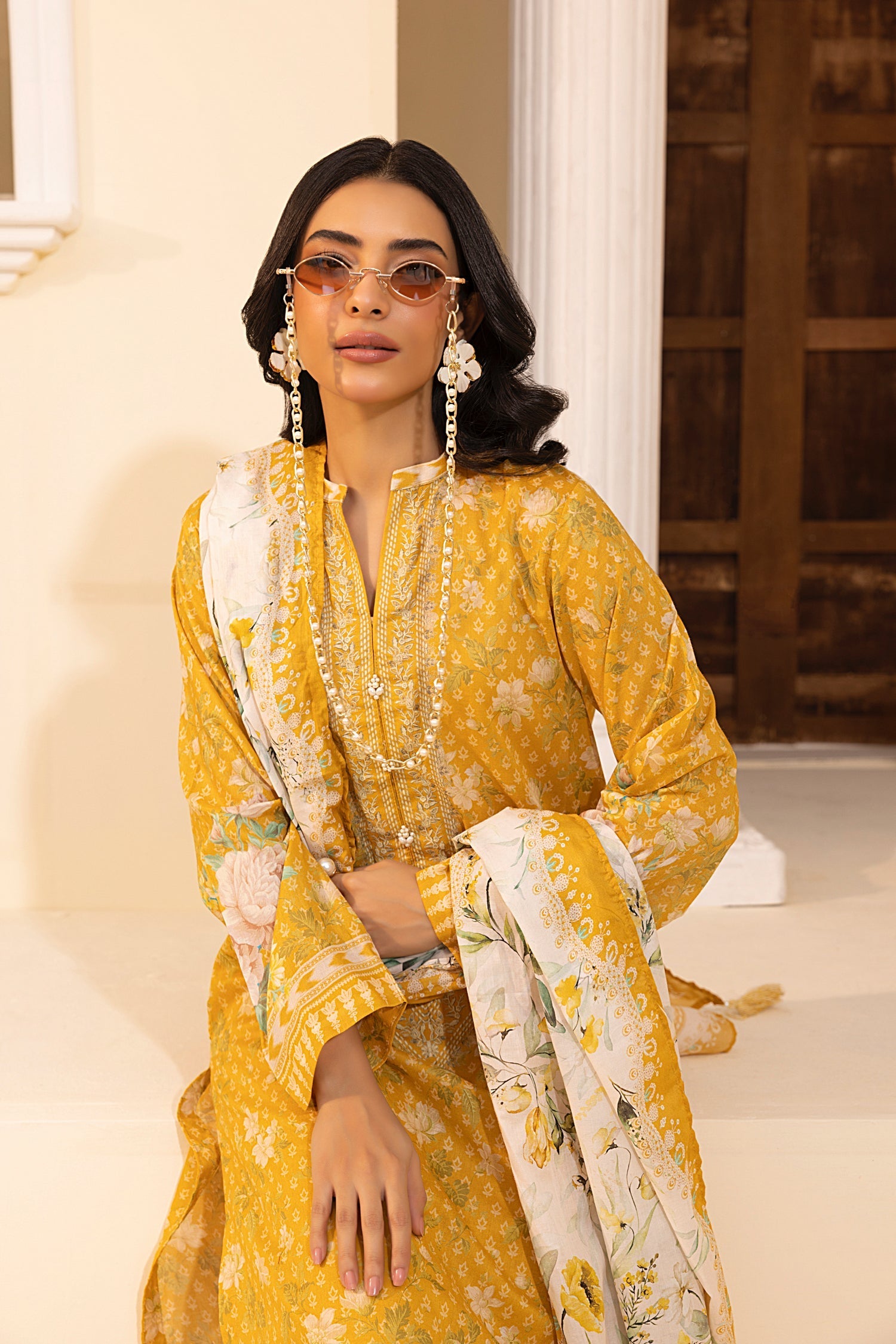 LSM | Embroidered and Printed Lawn | LG-MM-0241