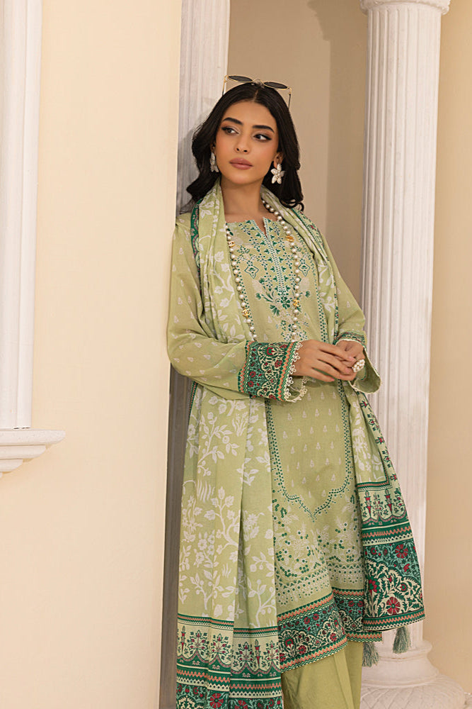 LSM | Embroidered and Printed Lawn | LG-MM-0246