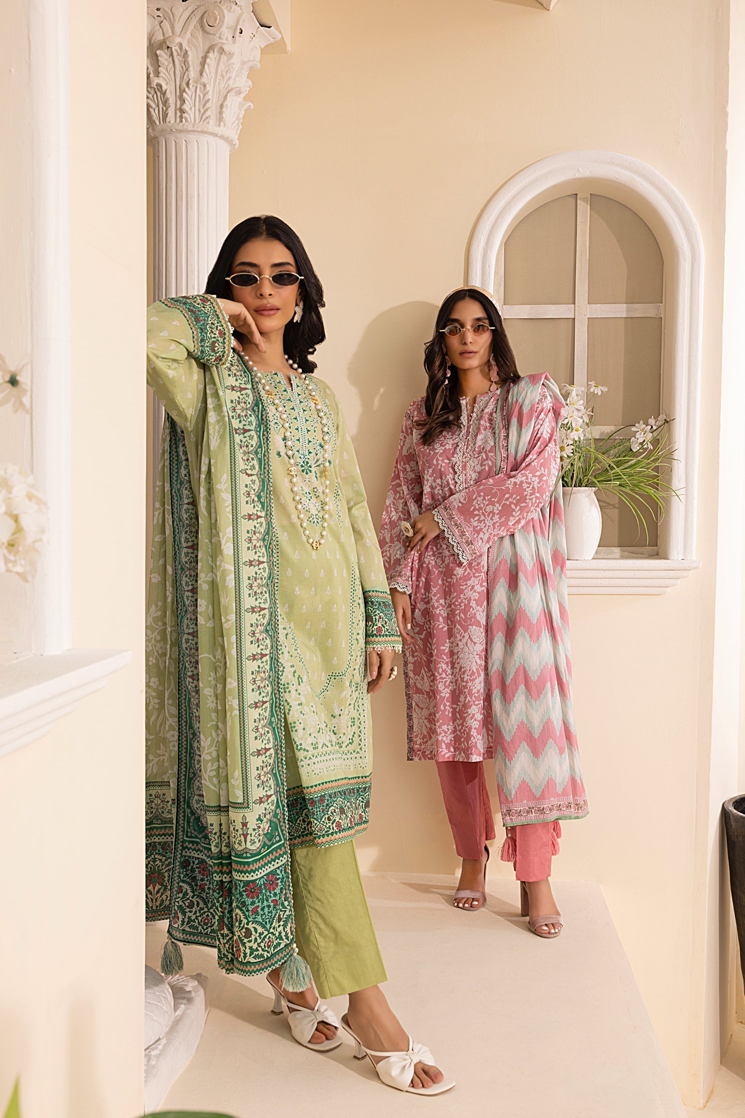 LSM | Embroidered and Printed Lawn | LG-MM-0247