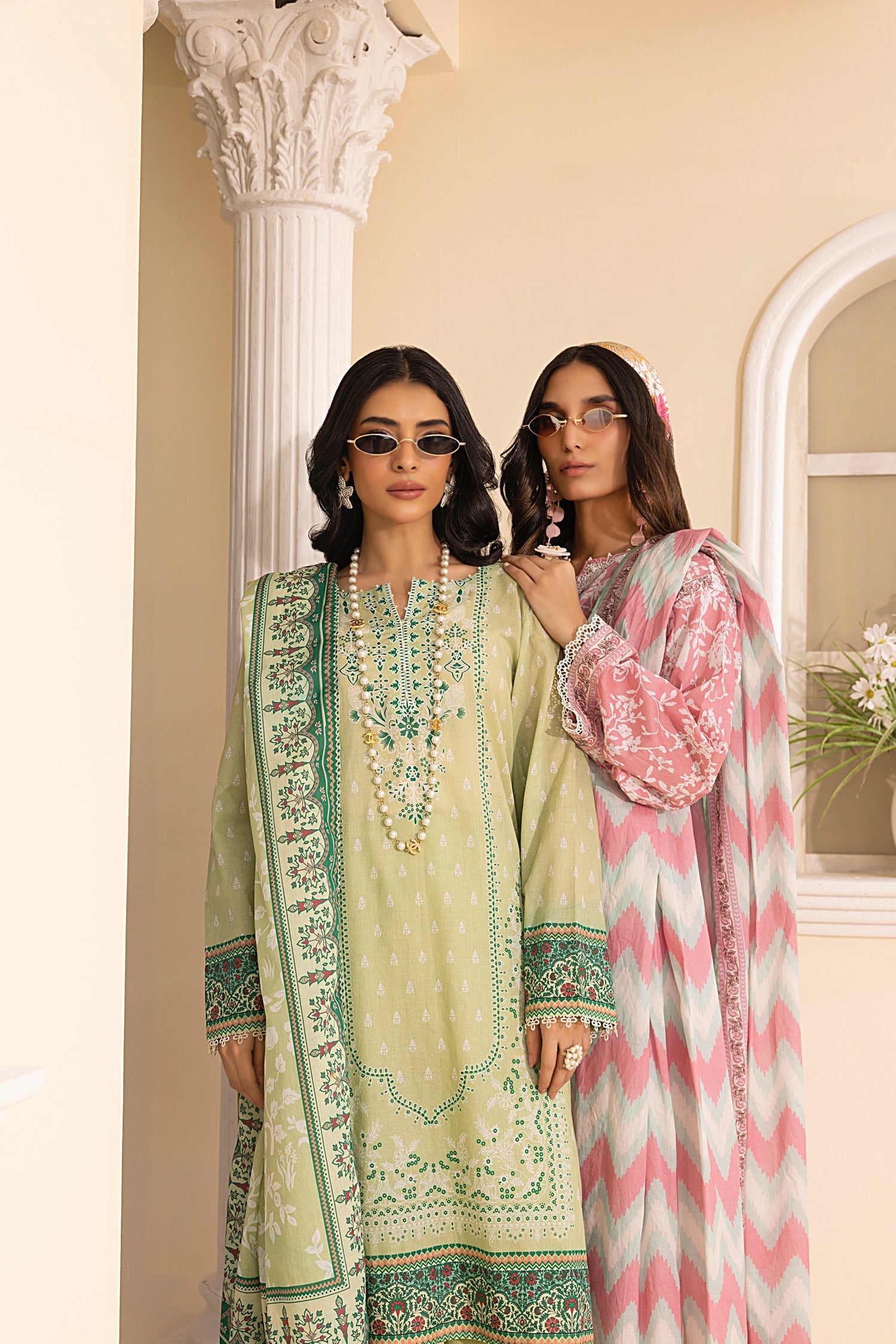 LSM | Embroidered and Printed Lawn | LG-MM-0247