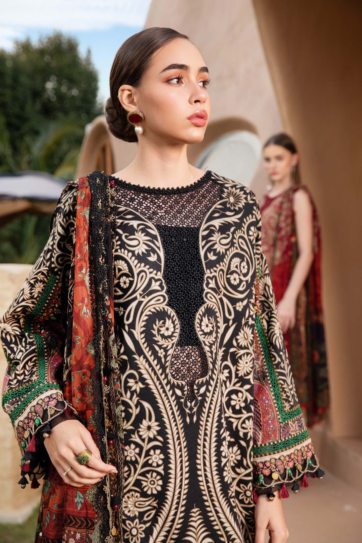 Maria B | M Prints 25 | MPT-2512-B - Official Maria B - Agha Fabrics UK