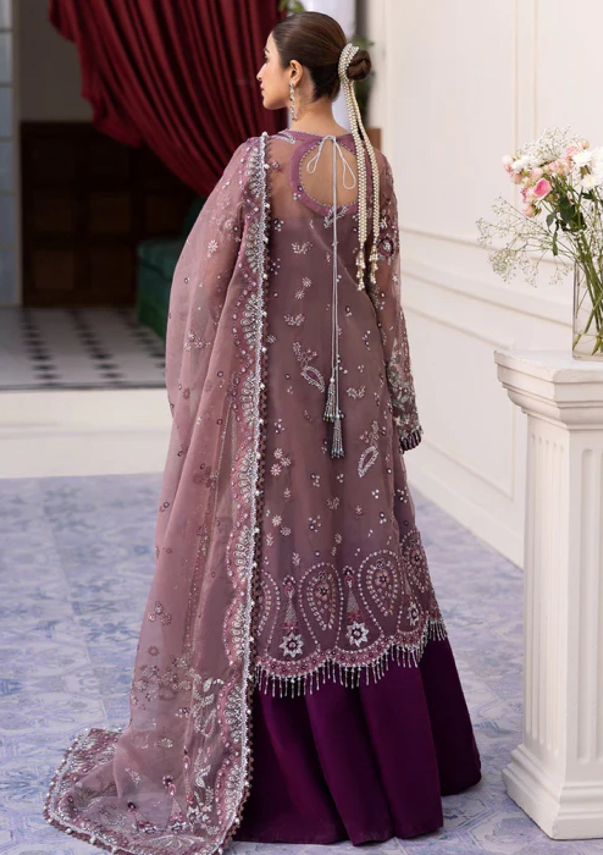 Formals - Sadaf Fawad Khan - Sirra - Festive 25 - WISTFUL MAUVE - Official Sadaf Fawad Khan - Agha Fabrics UK